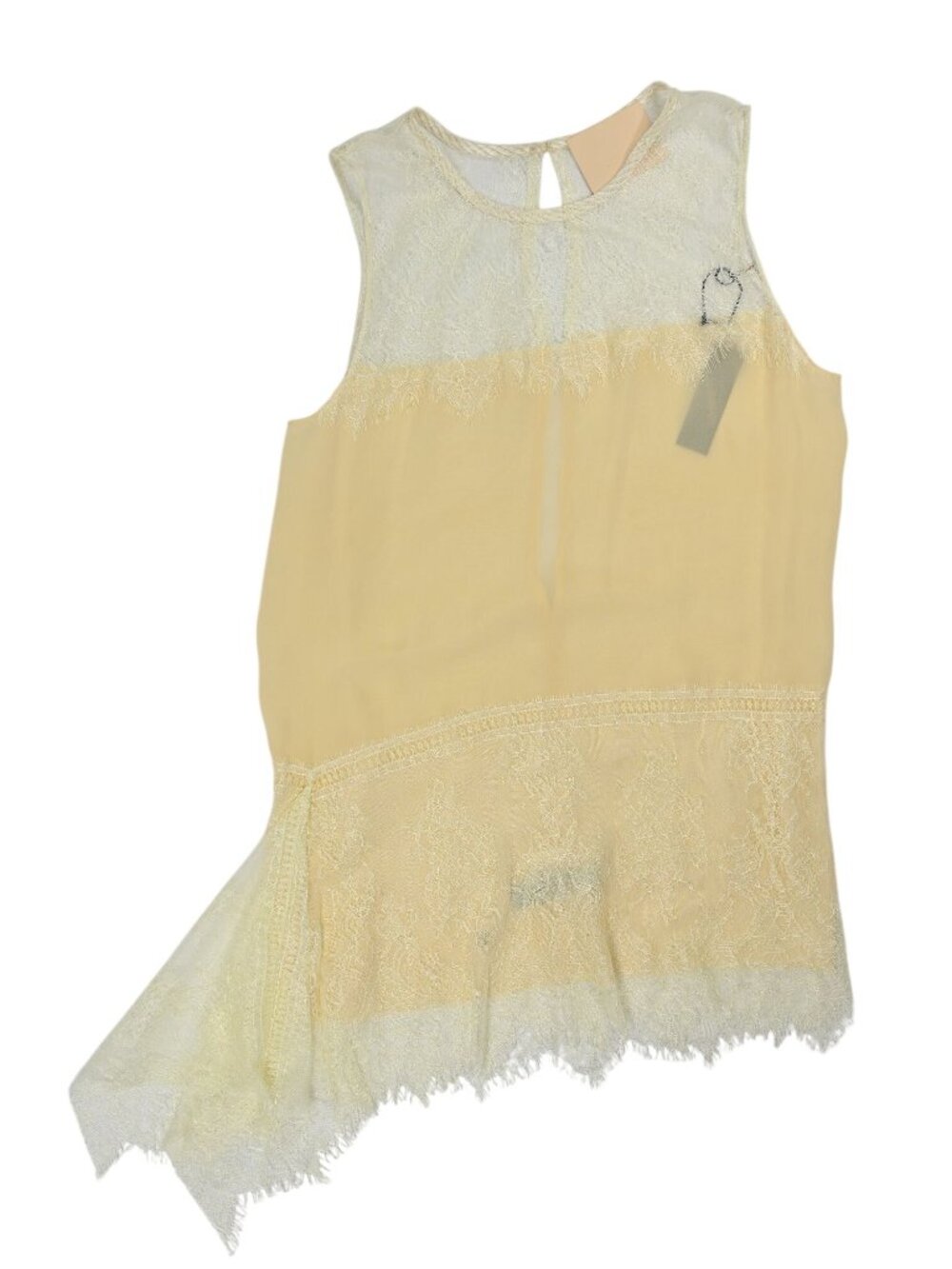 Loyd/Ford Lace Chiffon Asymmetrical Tank